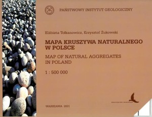 Mapa kruszywa naturalnego w Polsce 1:500 000