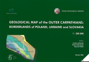 Geological map of the Outer Carpathians: borderlands of Poland, Ukraine and Slovakia  1:200 000
